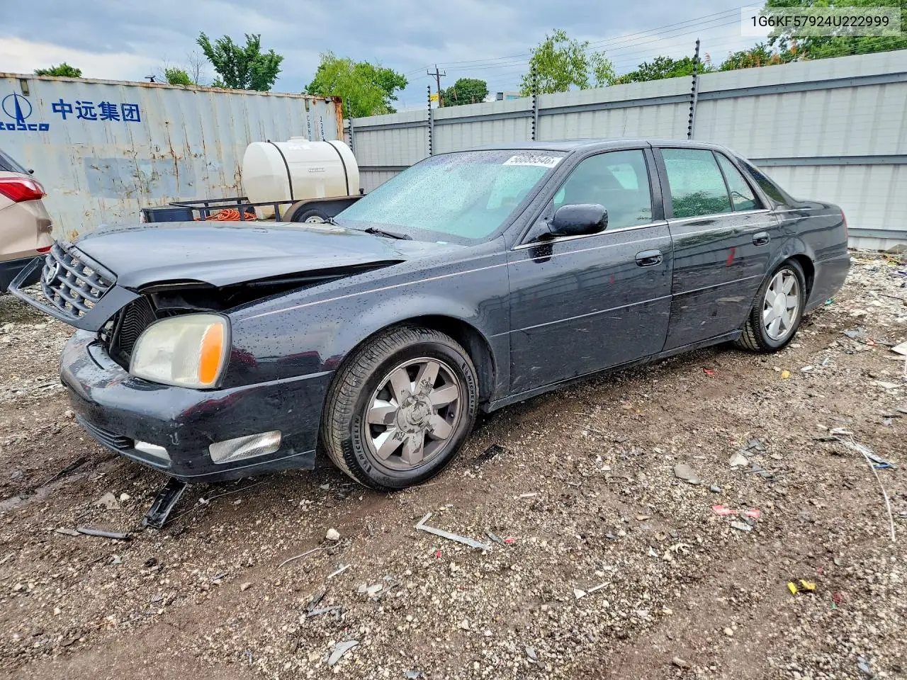 2004 Cadillac Deville Dts VIN: 1G6KF57924U222999 Lot: 56085546