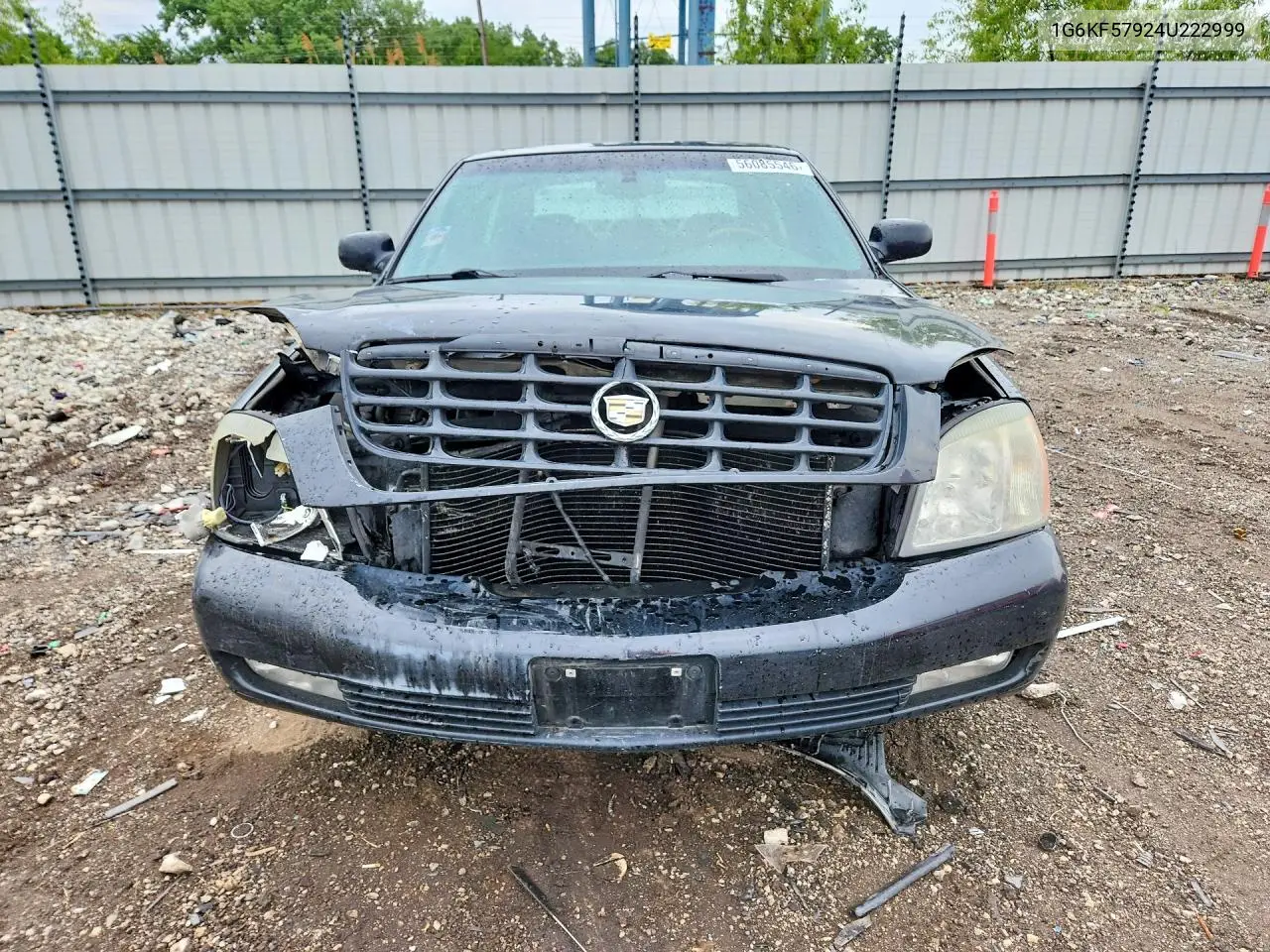 2004 Cadillac Deville Dts VIN: 1G6KF57924U222999 Lot: 56085546