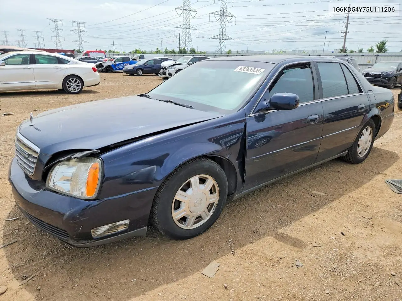 2005 Cadillac Deville VIN: 1G6KD54Y75U111206 Lot: 60565936
