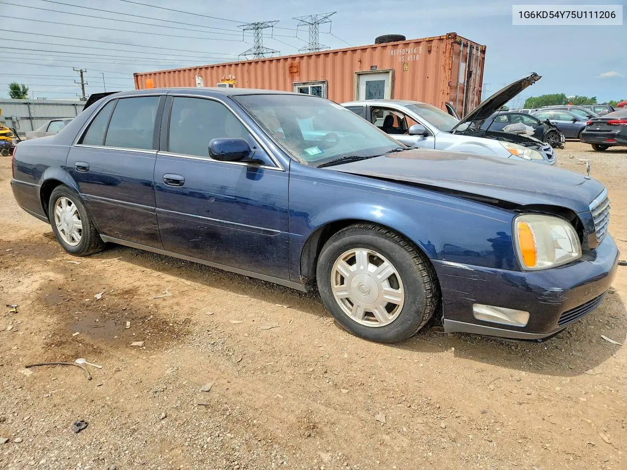 2005 Cadillac Deville VIN: 1G6KD54Y75U111206 Lot: 60565936