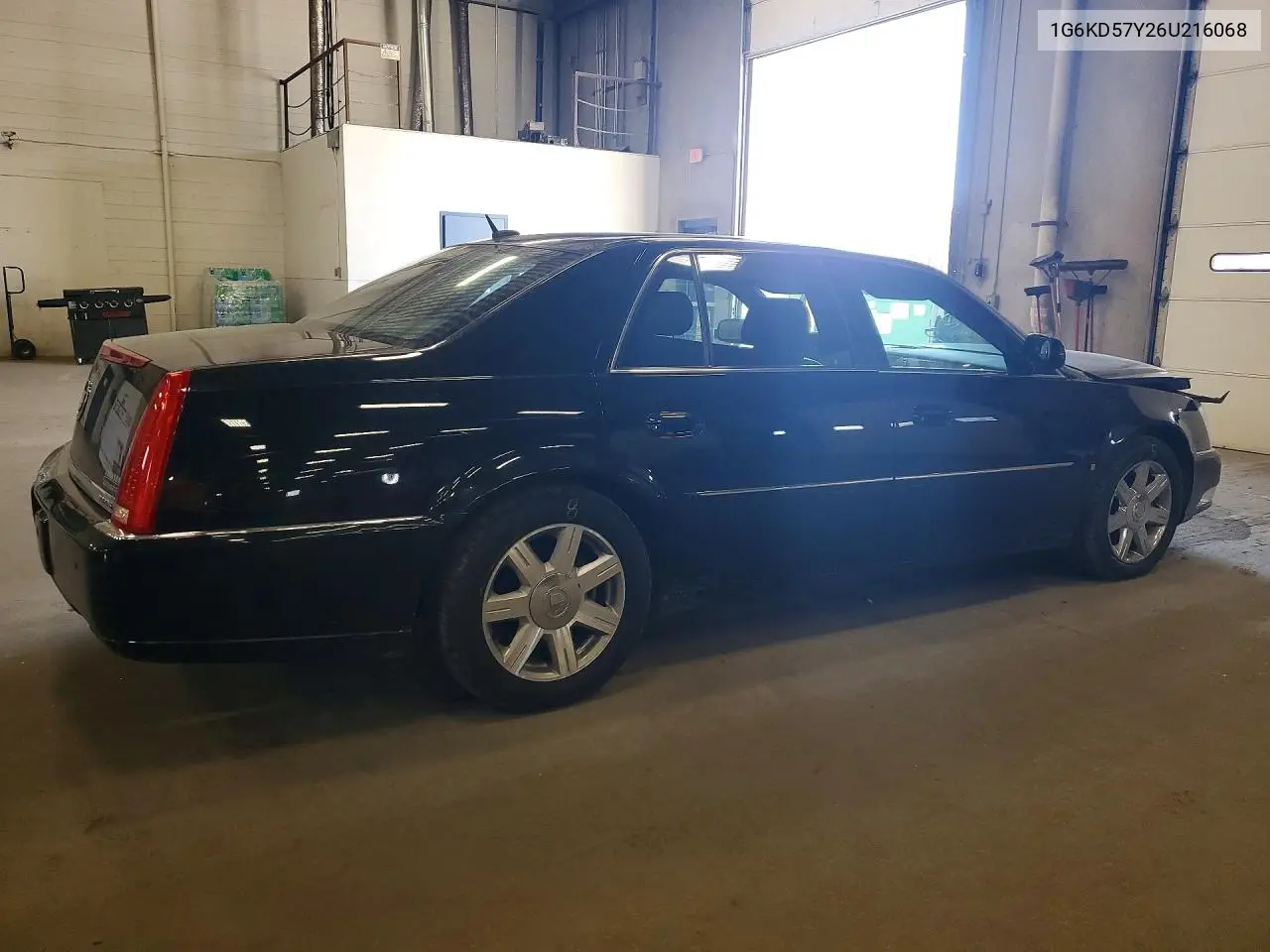 2006 Cadillac Dts VIN: 1G6KD57Y26U216068 Lot: 55491886