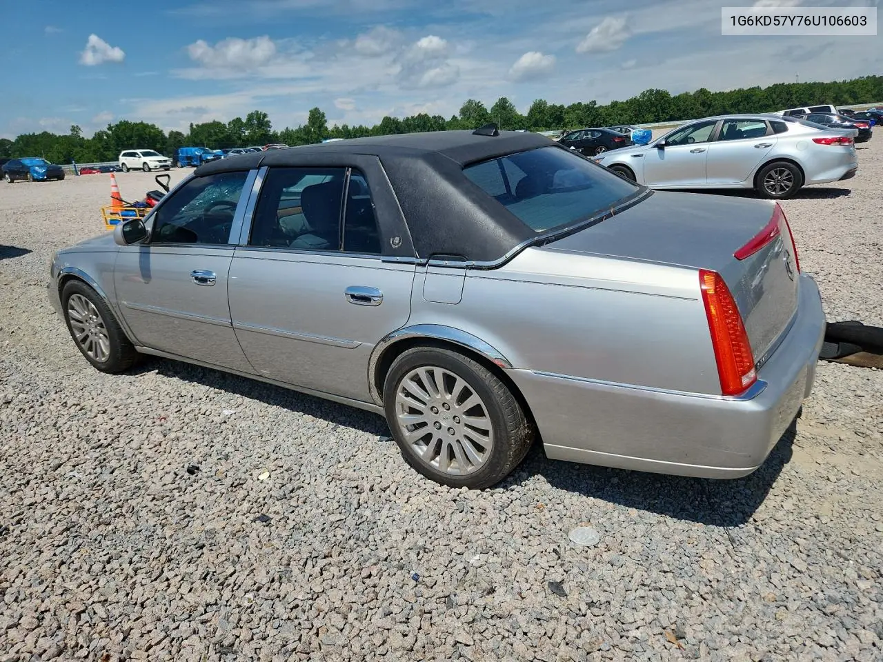 2006 Cadillac Dts VIN: 1G6KD57Y76U106603 Lot: 58277216