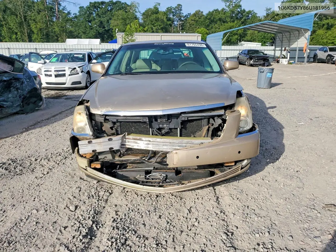 2006 Cadillac Dts VIN: 1G6KD57Y86U181956 Lot: 61765496