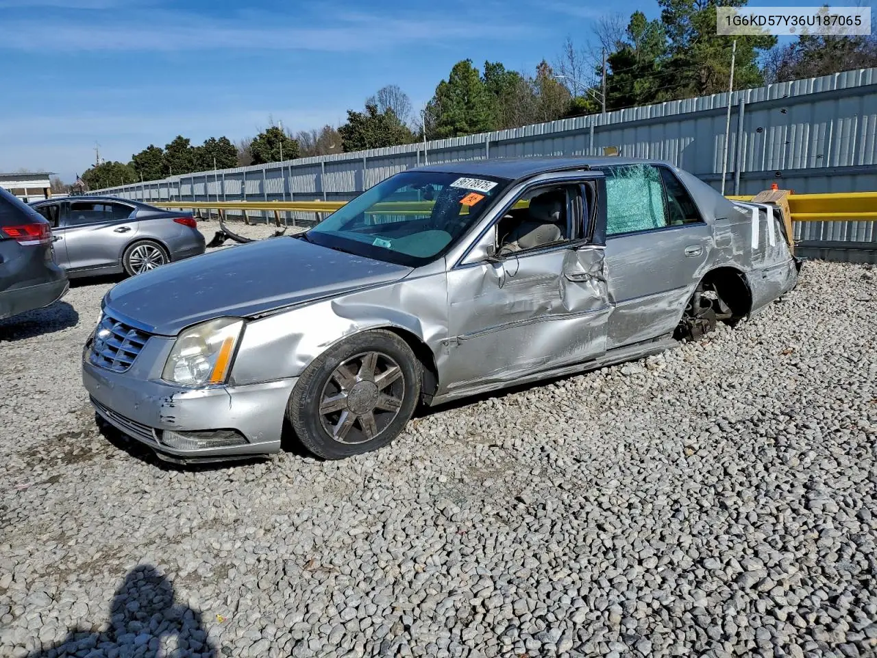 2006 Cadillac Dts VIN: 1G6KD57Y36U187065 Lot: 96178975