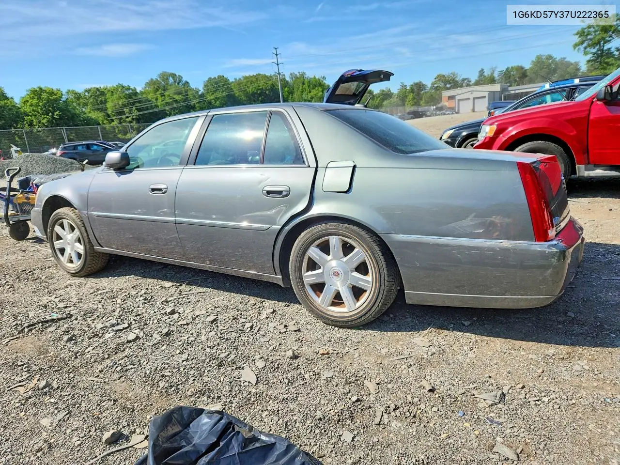 2007 Cadillac Dts VIN: 1G6KD57Y37U222365 Lot: 55022836