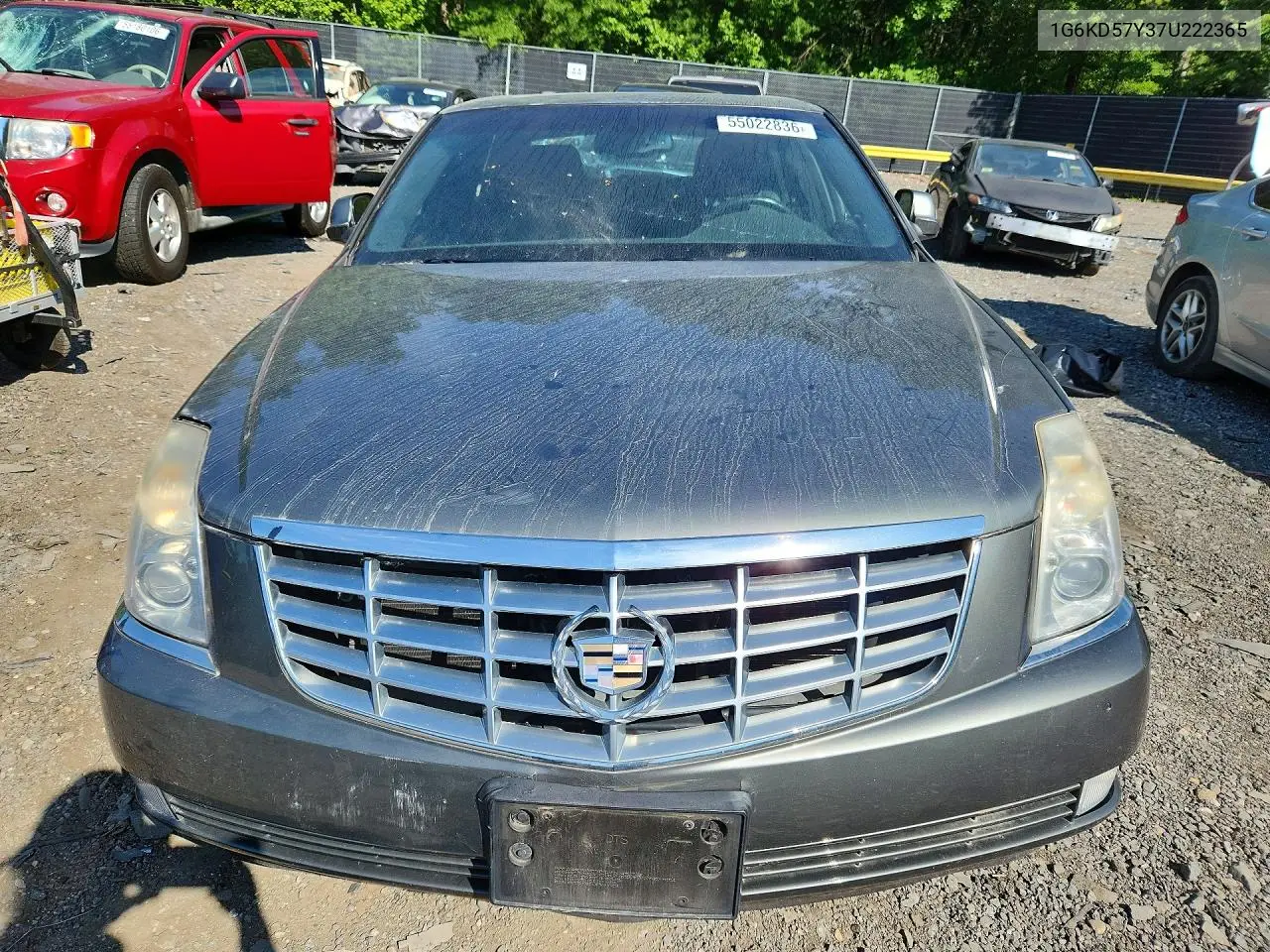 2007 Cadillac Dts VIN: 1G6KD57Y37U222365 Lot: 55022836