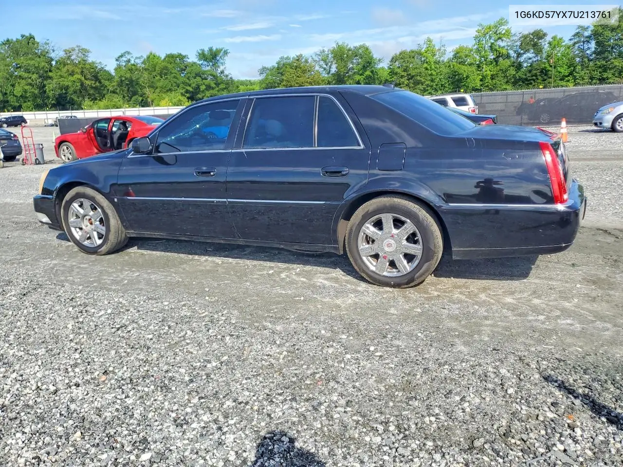 2007 Cadillac Dts VIN: 1G6KD57YX7U213761 Lot: 57728176