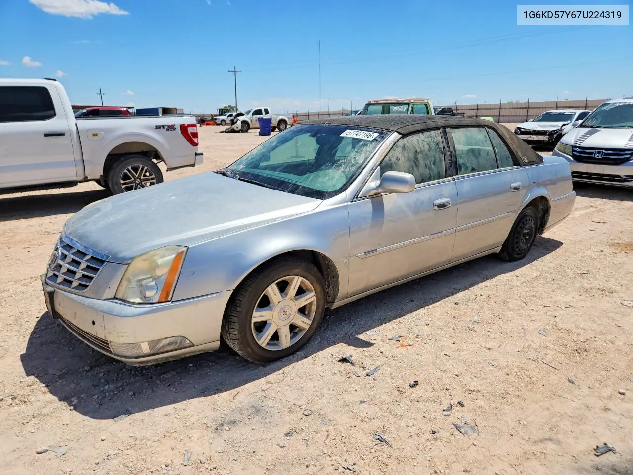 2007 Cadillac Dts VIN: 1G6KD57Y67U224319 Lot: 57747196
