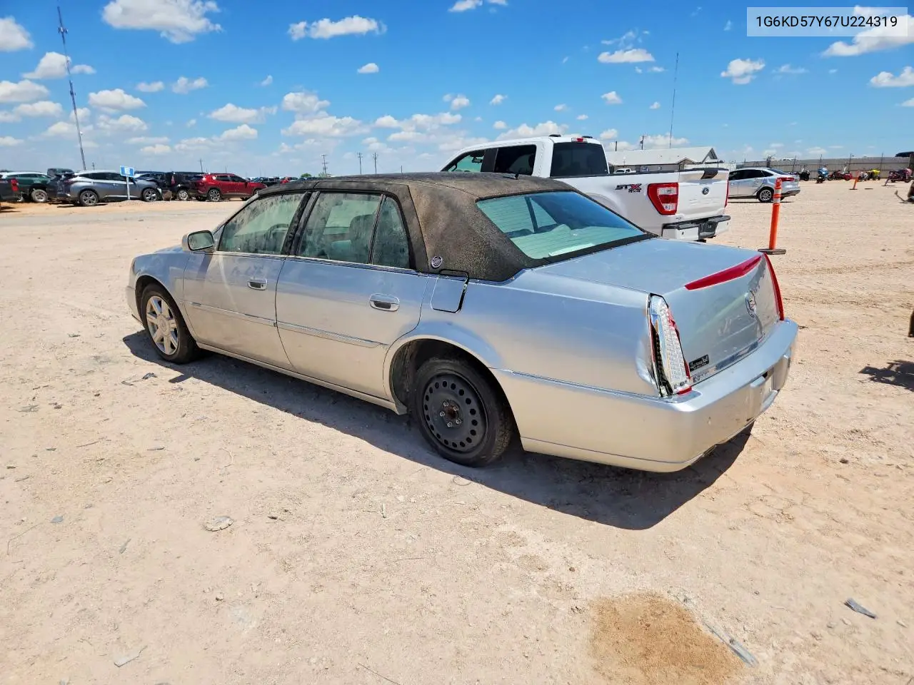 2007 Cadillac Dts VIN: 1G6KD57Y67U224319 Lot: 57747196