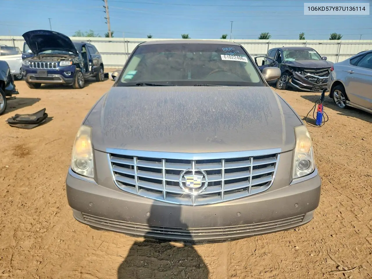 2007 Cadillac Dts VIN: 1G6KD57Y87U136114 Lot: 61022406