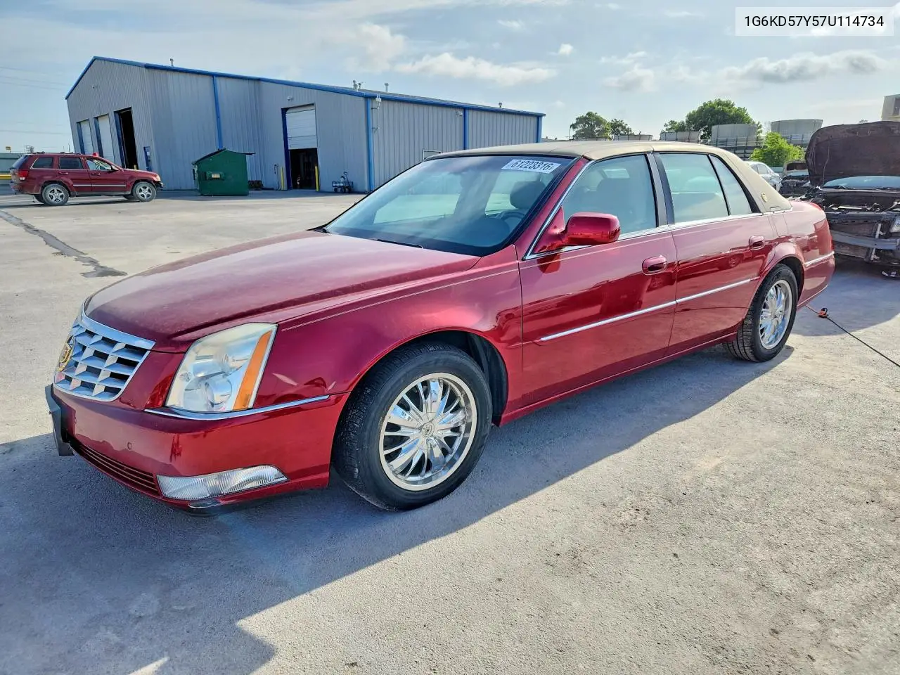 2007 Cadillac Dts VIN: 1G6KD57Y57U114734 Lot: 61223316
