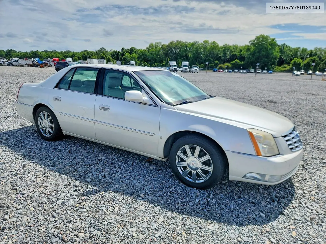 2008 Cadillac Dts VIN: 1G6KD57Y78U139040 Lot: 54856876