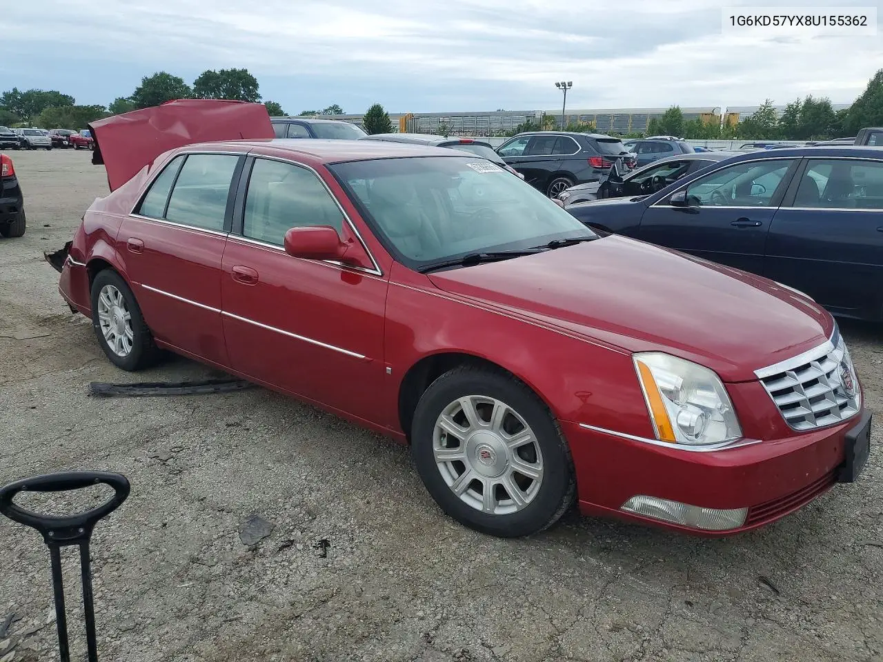 2008 Cadillac Dts VIN: 1G6KD57YX8U155362 Lot: 57392666