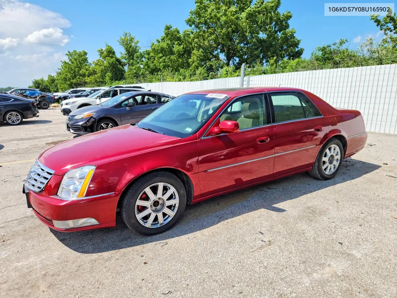 2008 Cadillac Dts VIN: 1G6KD57Y08U165902 Lot: 59276566