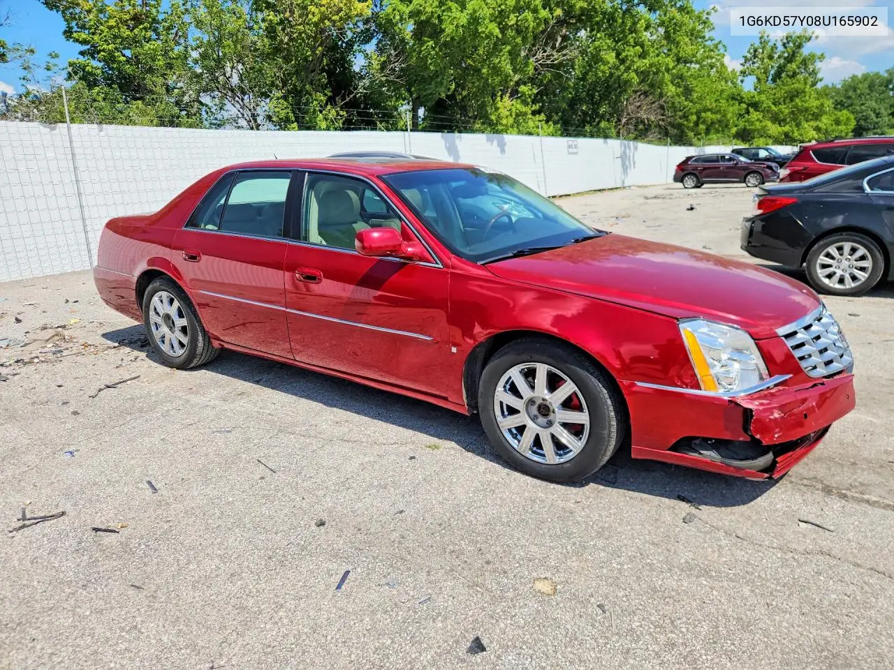 2008 Cadillac Dts VIN: 1G6KD57Y08U165902 Lot: 59276566