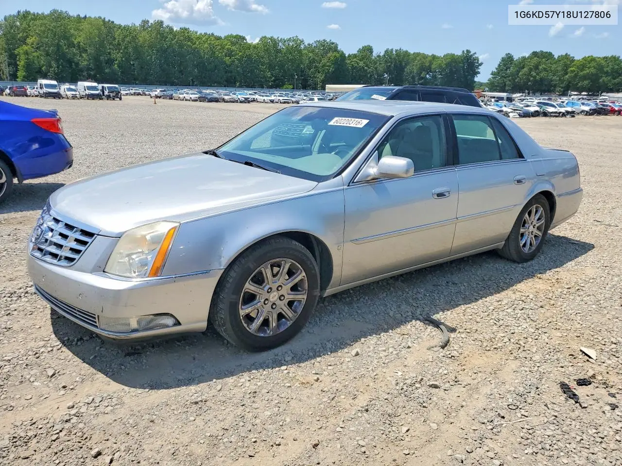 2008 Cadillac Dts VIN: 1G6KD57Y18U127806 Lot: 60220316
