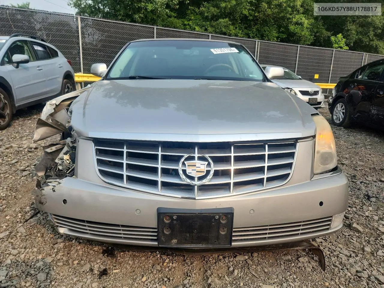 2008 Cadillac Dts VIN: 1G6KD57Y88U178817 Lot: 61351706