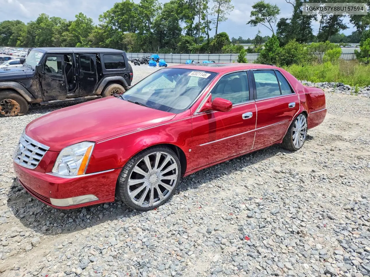 2008 Cadillac Dts VIN: 1G6KD57Y88U157594 Lot: 62021146