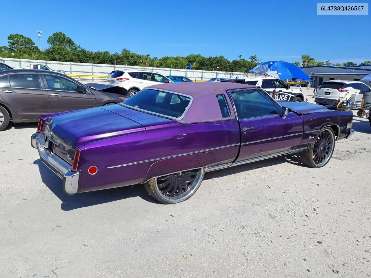 1973 Cadillac Eldorado VIN: 6L47S3Q426567 Lot: 62011626