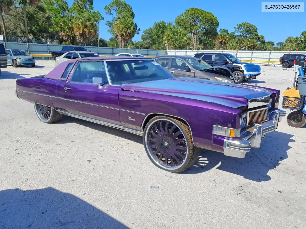 1973 Cadillac Eldorado VIN: 6L47S3Q426567 Lot: 62011626