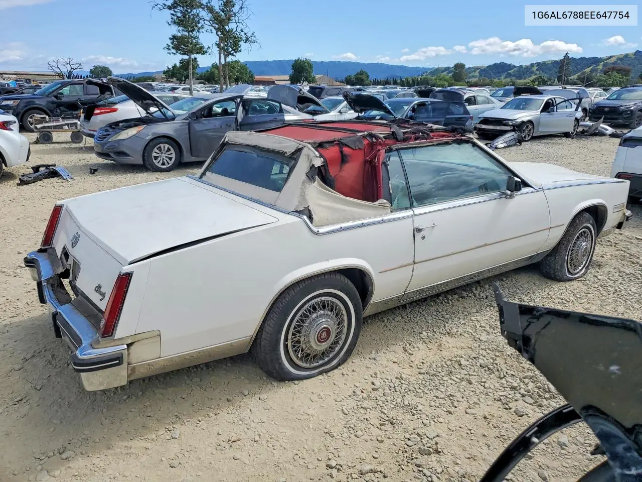 1984 Cadillac Eldorado Biarritz VIN: 1G6AL6788EE647754 Lot: 52603816