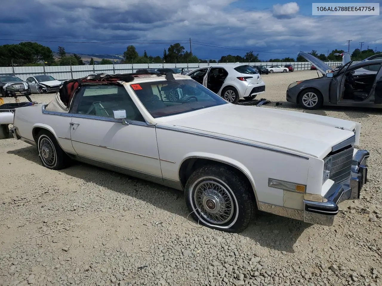 1984 Cadillac Eldorado Biarritz VIN: 1G6AL6788EE647754 Lot: 52603816