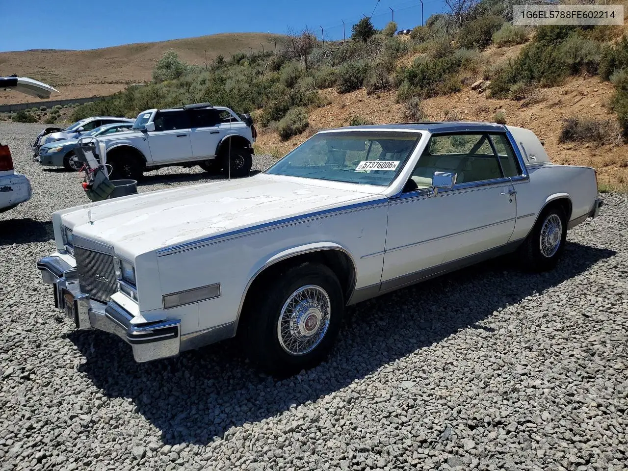 1985 Cadillac Eldorado VIN: 1G6EL5788FE602214 Lot: 57376006