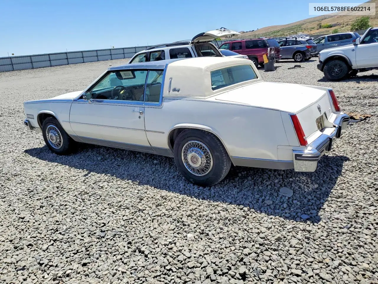 1985 Cadillac Eldorado VIN: 1G6EL5788FE602214 Lot: 57376006