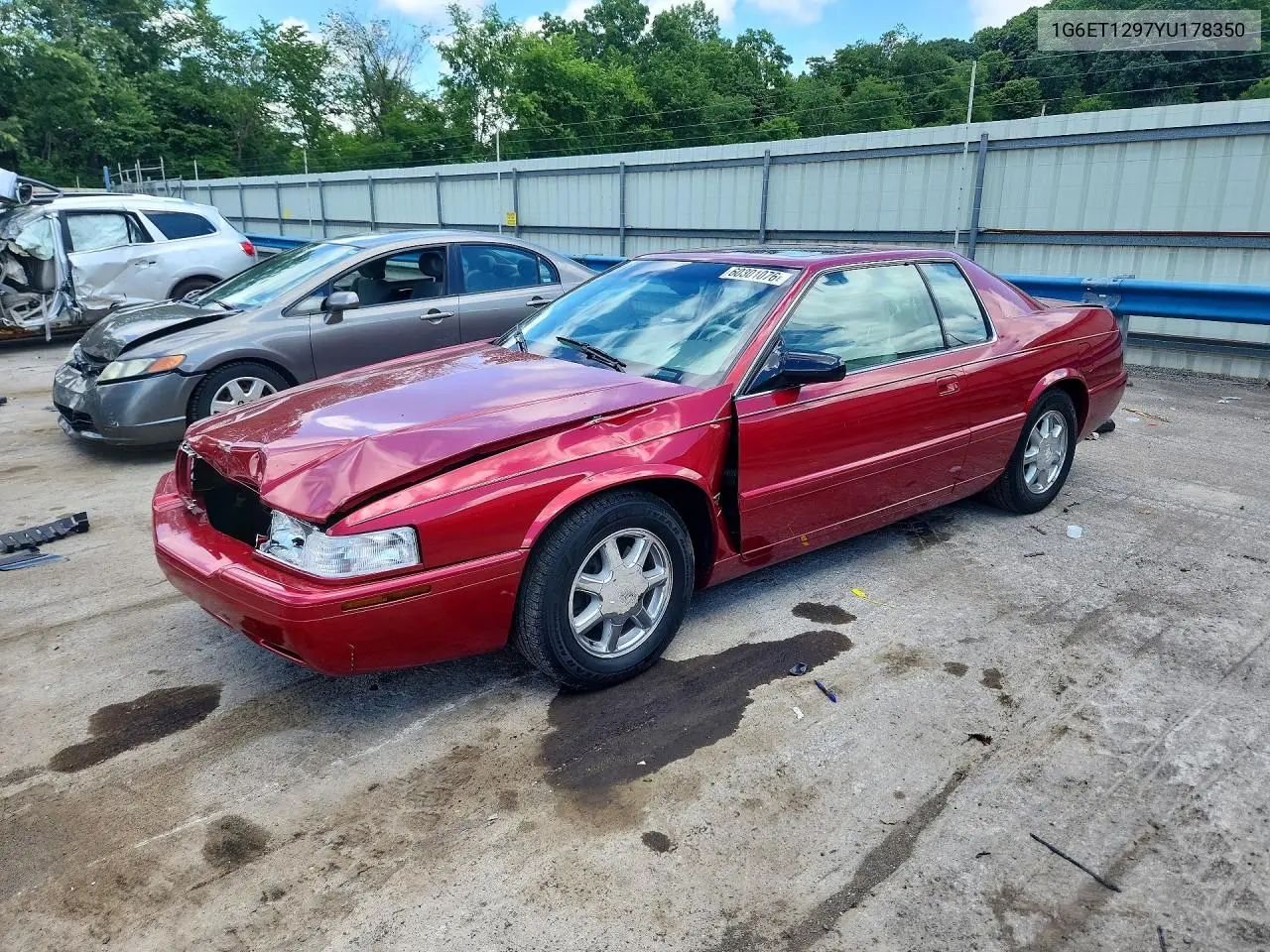 2000 Cadillac Eldorado Touring VIN: 1G6ET1297YU178350 Lot: 60301076