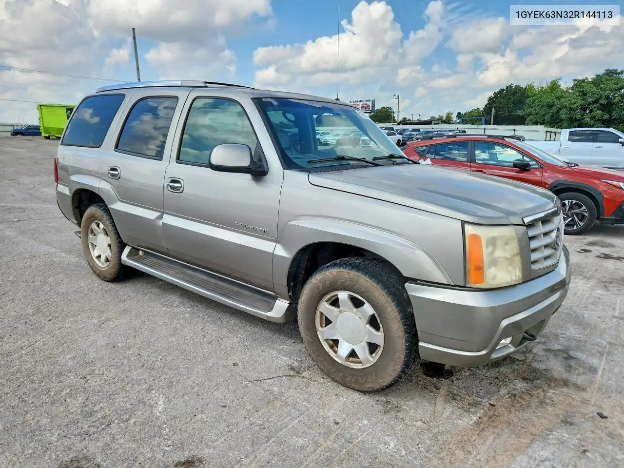 2002 Cadillac Escalade Luxury VIN: 1GYEK63N32R144113 Lot: 61005486