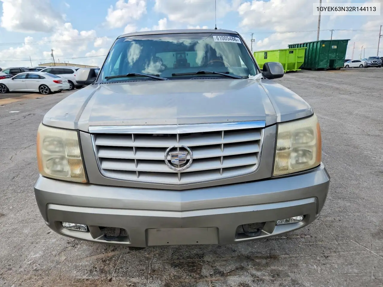 2002 Cadillac Escalade Luxury VIN: 1GYEK63N32R144113 Lot: 61005486