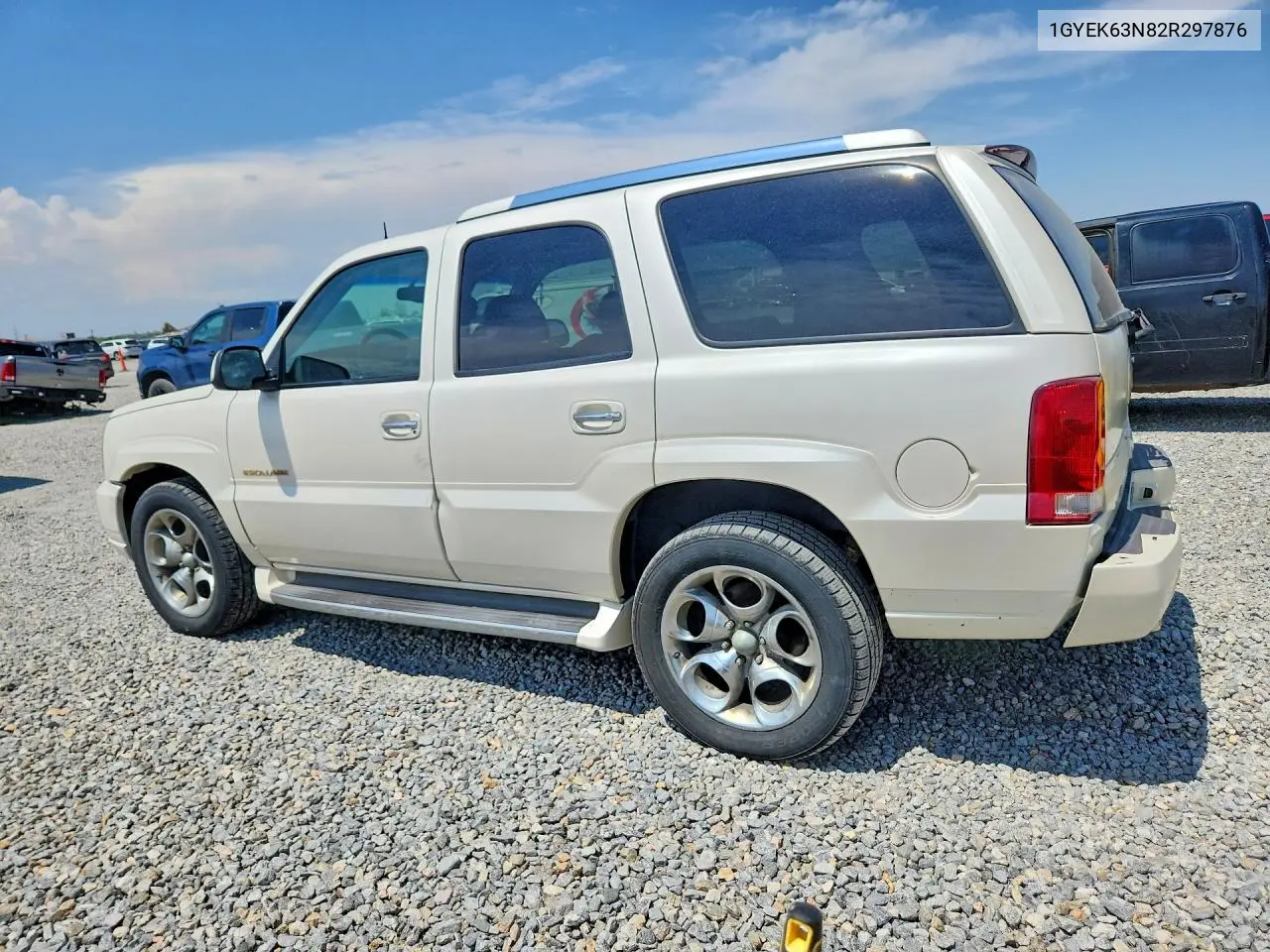 2002 Cadillac Escalade Luxury VIN: 1GYEK63N82R297876 Lot: 61200186