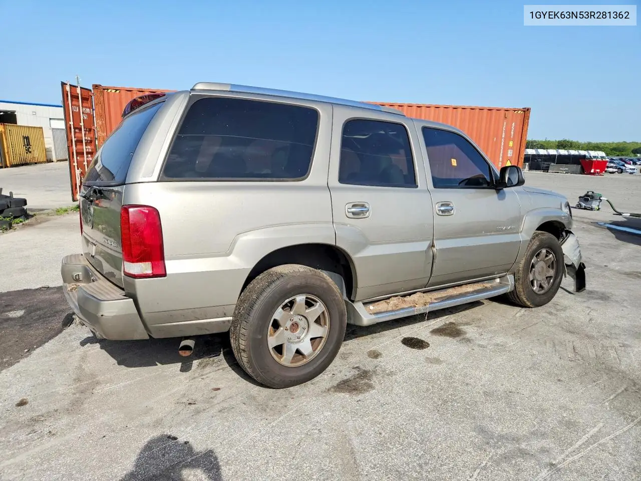 2003 Cadillac Escalade Luxury VIN: 1GYEK63N53R281362 Lot: 59880976