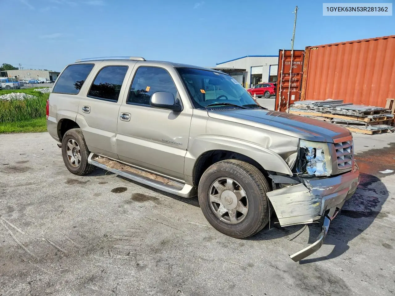 2003 Cadillac Escalade Luxury VIN: 1GYEK63N53R281362 Lot: 59880976