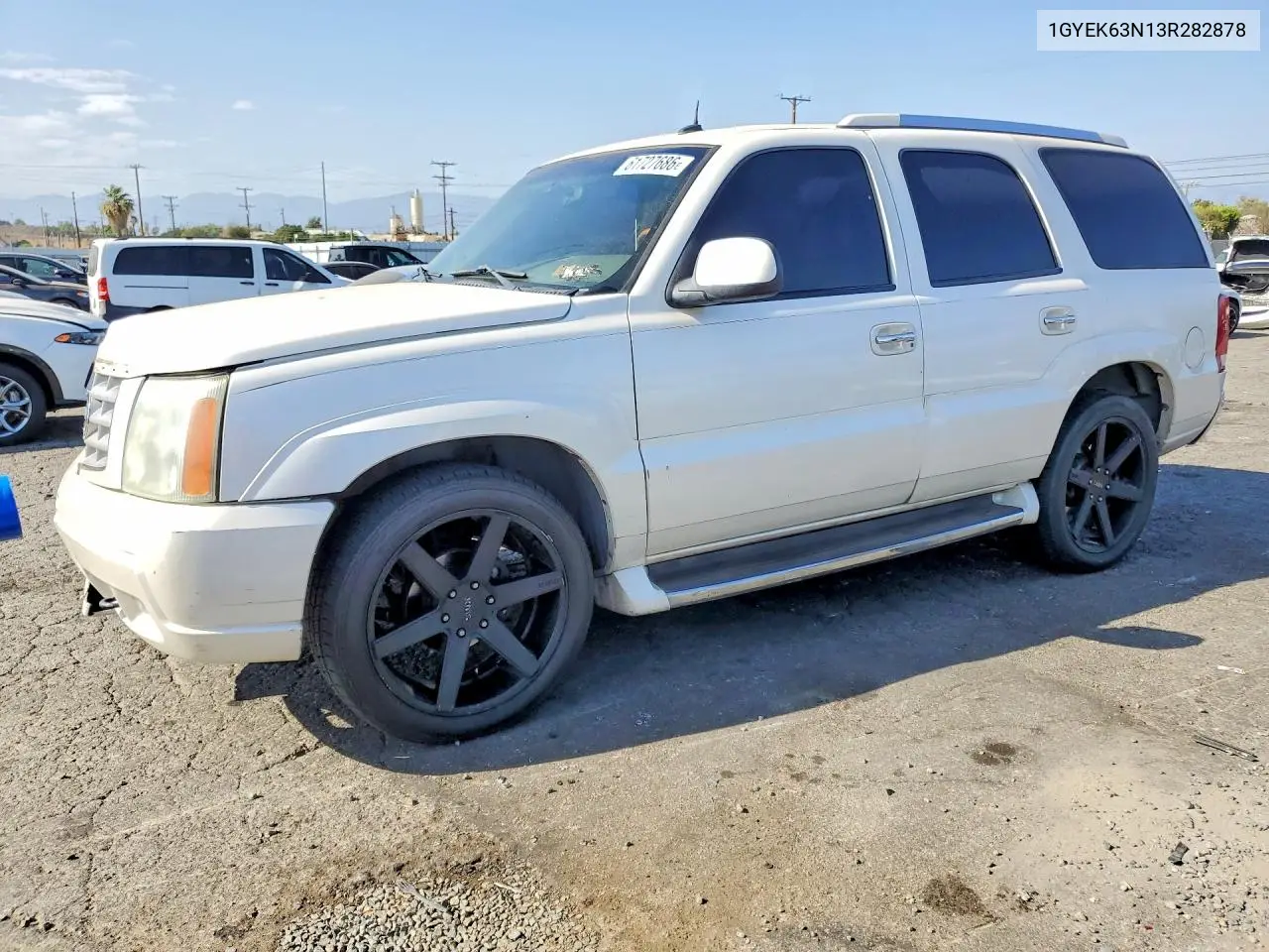 2003 Cadillac Escalade Luxury VIN: 1GYEK63N13R282878 Lot: 61727686