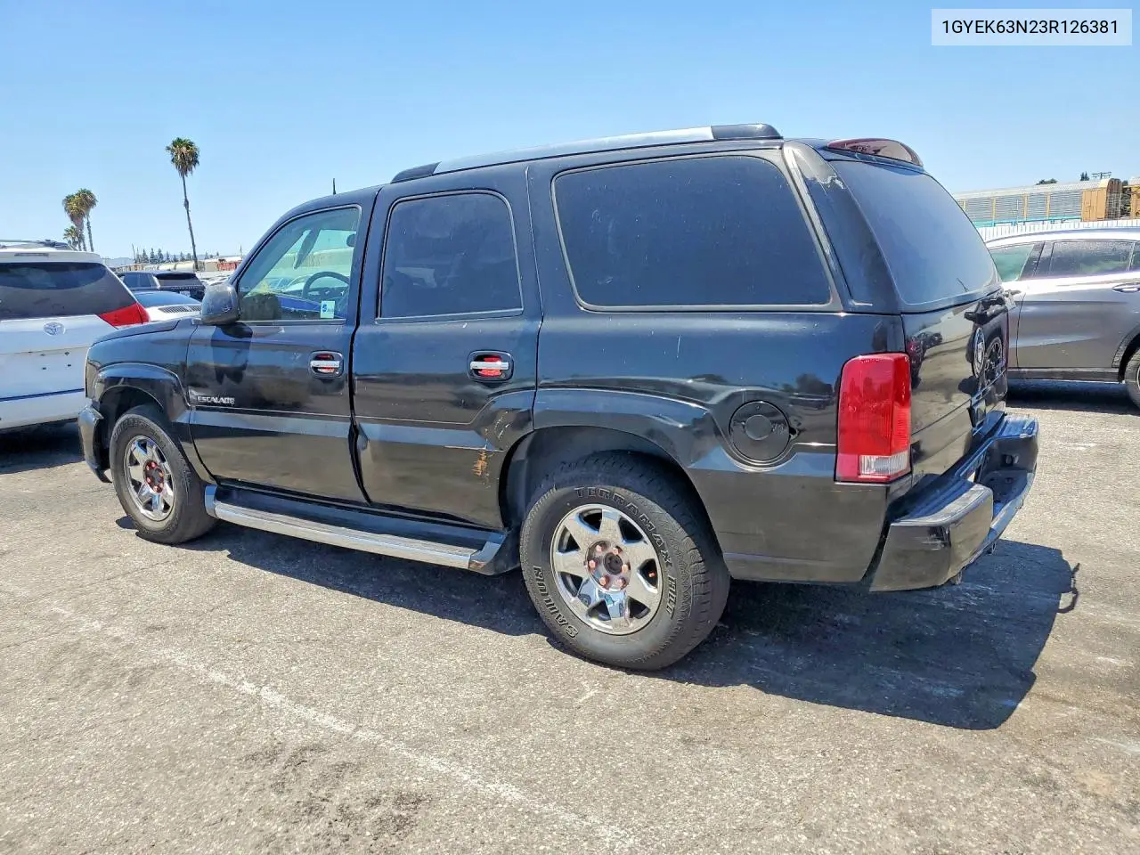 2003 Cadillac Escalade Luxury VIN: 1GYEK63N23R126381 Lot: 61820526