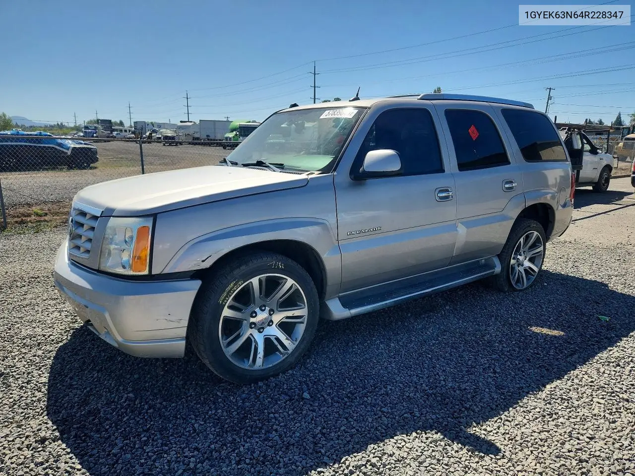 2004 Cadillac Escalade Luxury VIN: 1GYEK63N64R228347 Lot: 57839846