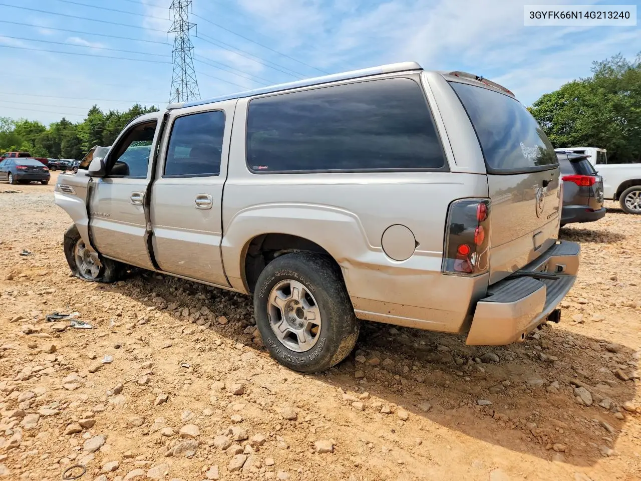 2004 Cadillac Escalade Esv VIN: 3GYFK66N14G213240 Lot: 60475236