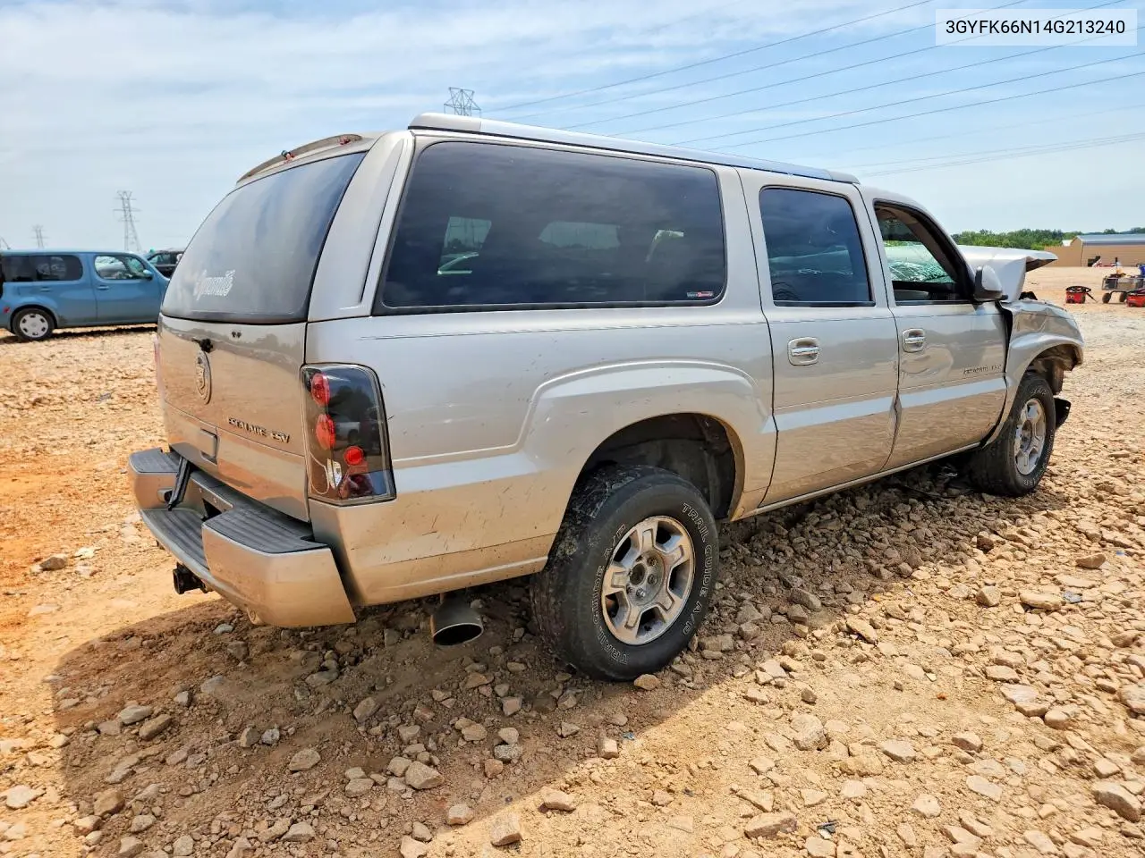2004 Cadillac Escalade Esv VIN: 3GYFK66N14G213240 Lot: 60475236