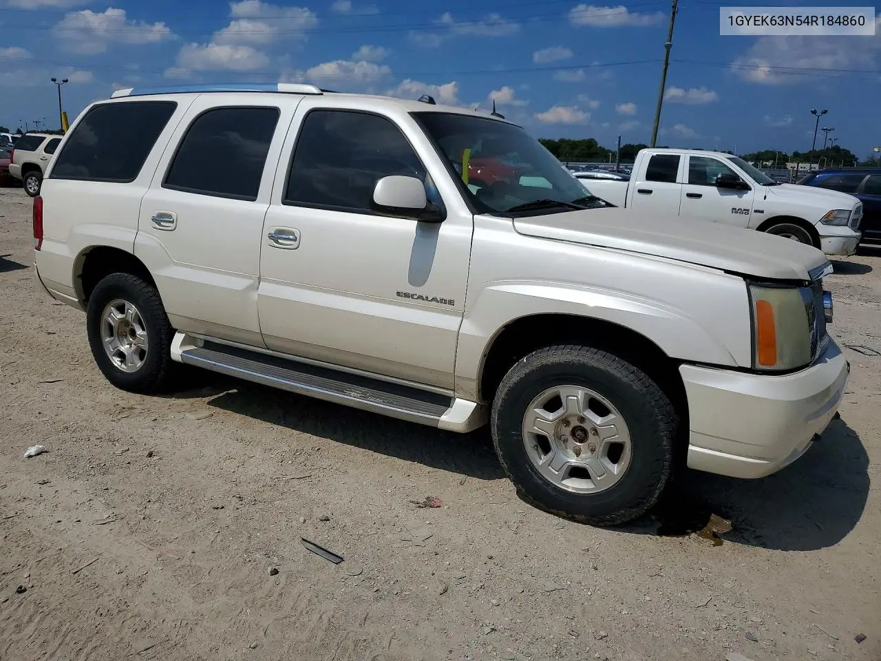 2004 Cadillac Escalade Luxury VIN: 1GYEK63N54R184860 Lot: 61082046