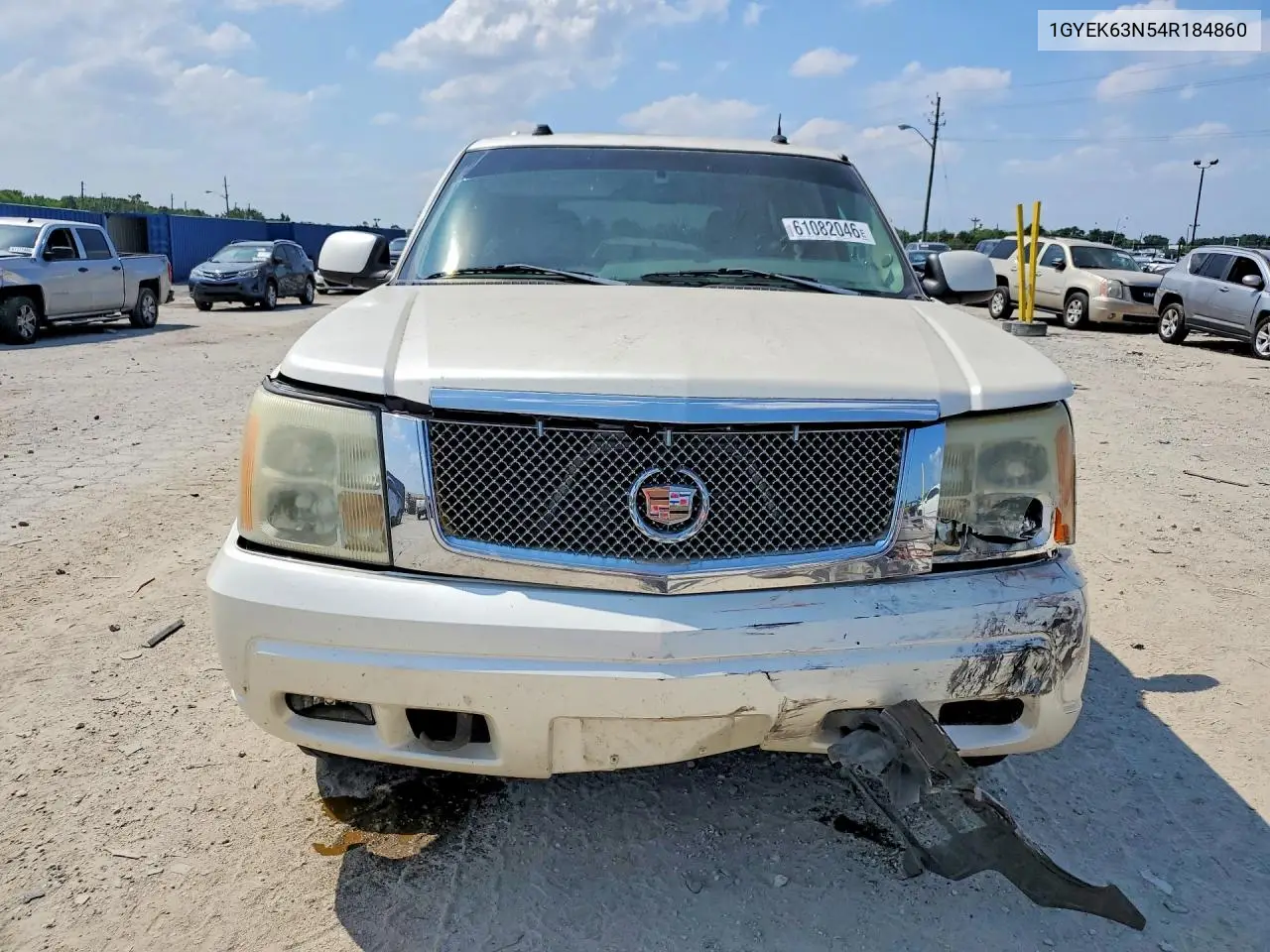 2004 Cadillac Escalade Luxury VIN: 1GYEK63N54R184860 Lot: 61082046