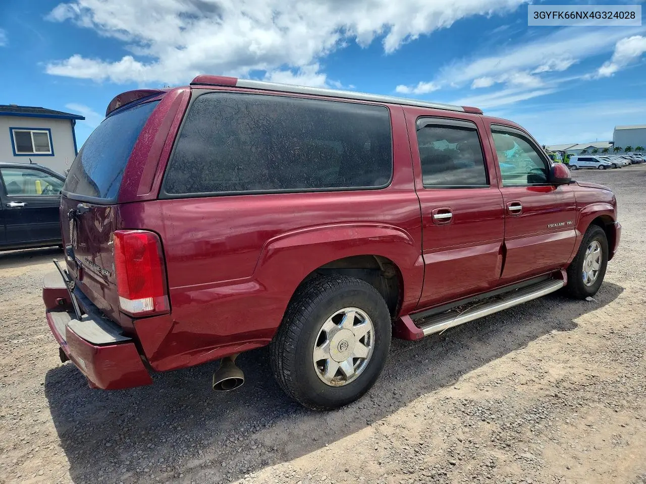 2004 Cadillac Escalade Esv VIN: 3GYFK66NX4G324028 Lot: 61626036