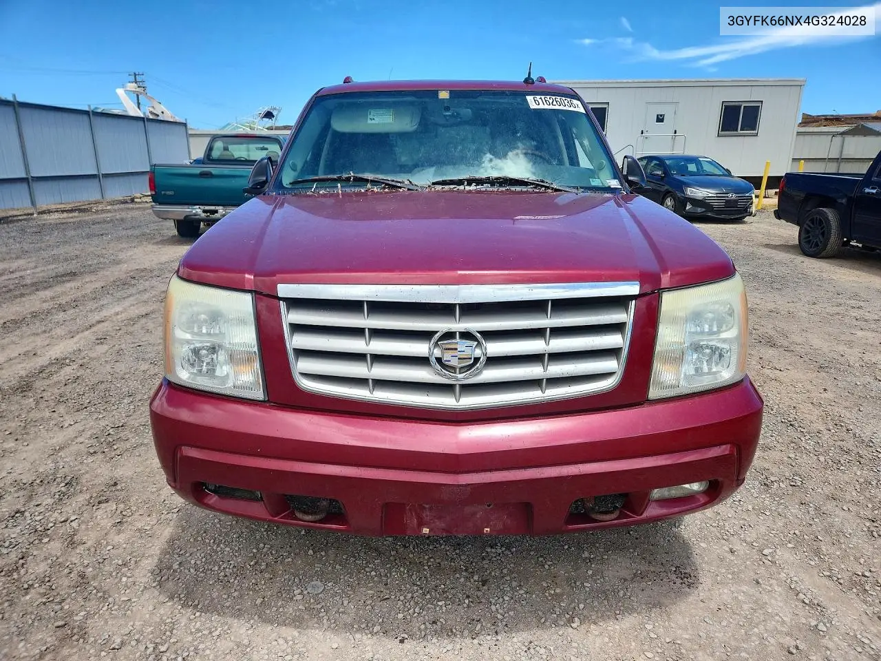 2004 Cadillac Escalade Esv VIN: 3GYFK66NX4G324028 Lot: 61626036