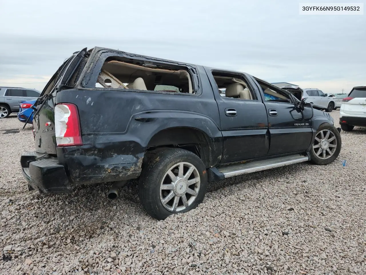2005 Cadillac Escalade Esv VIN: 3GYFK66N95G149532 Lot: 59850036