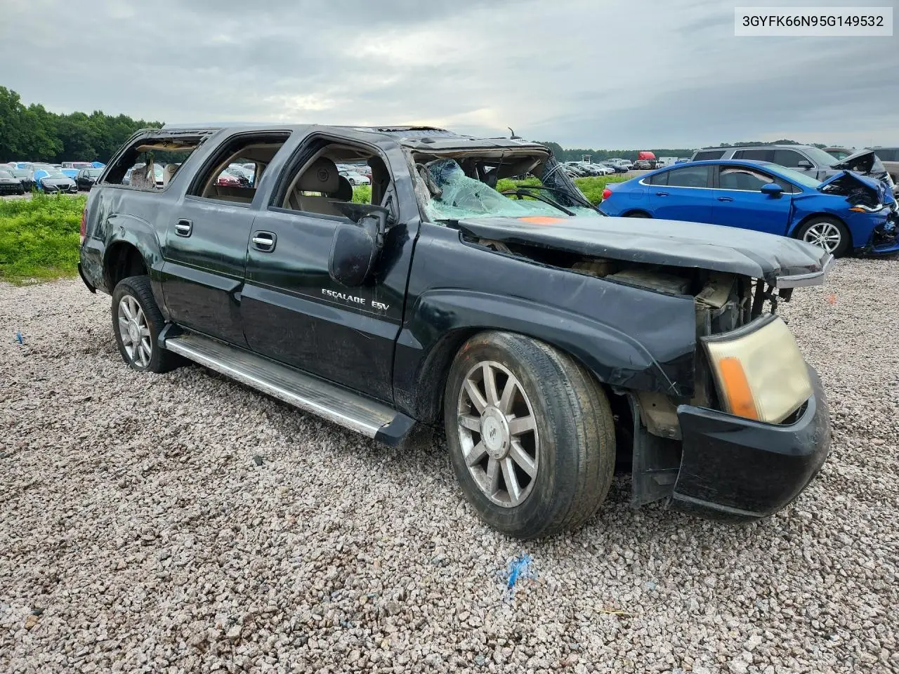 2005 Cadillac Escalade Esv VIN: 3GYFK66N95G149532 Lot: 59850036