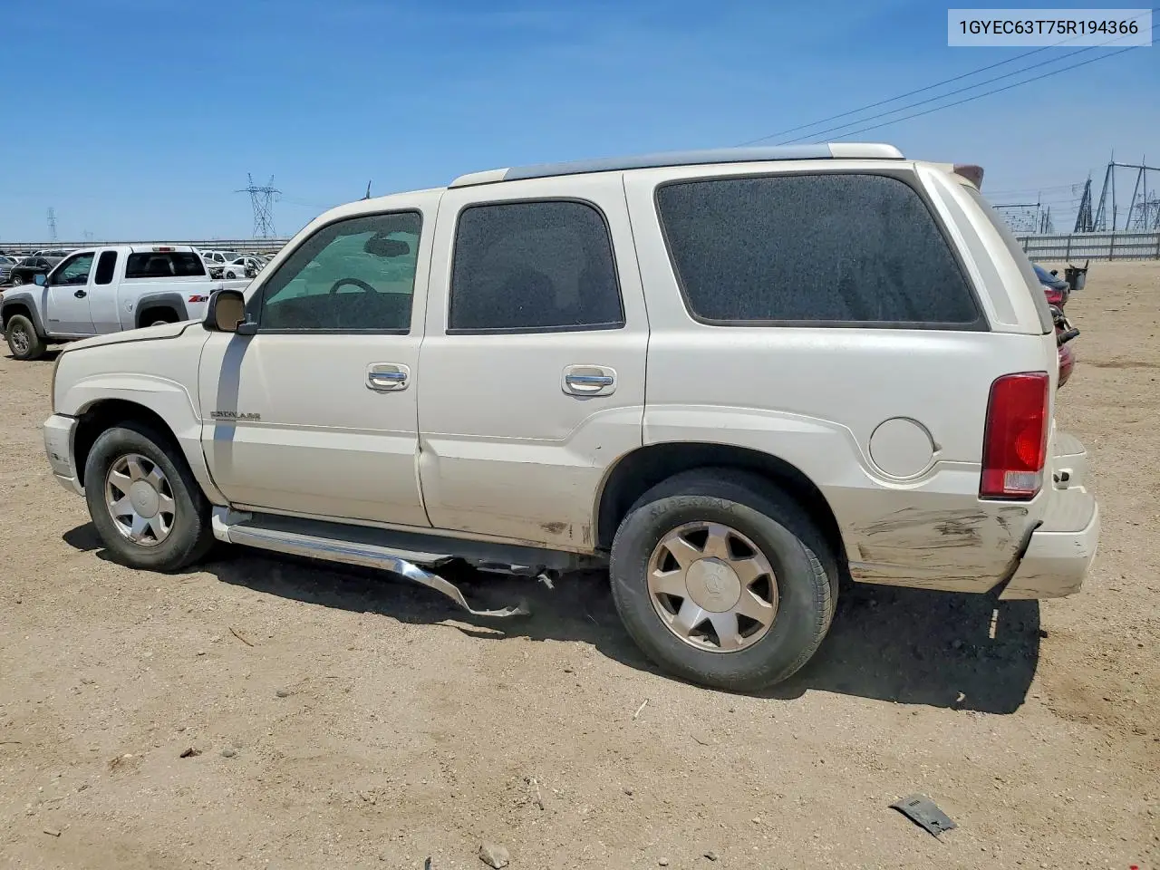 2005 Cadillac Escalade Luxury VIN: 1GYEC63T75R194366 Lot: 60000166