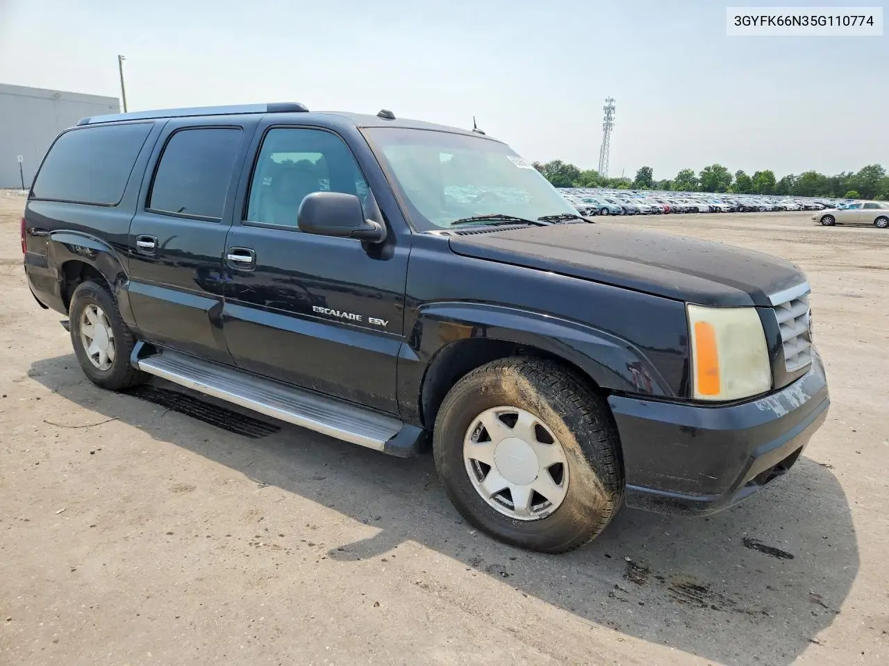 2005 Cadillac Escalade Esv VIN: 3GYFK66N35G110774 Lot: 60596516