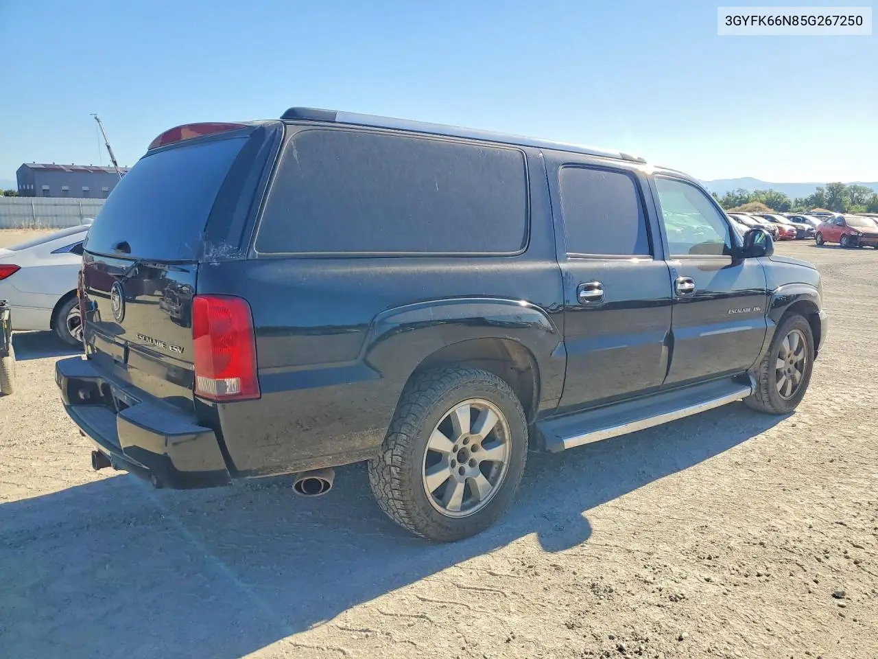 2005 Cadillac Escalade Esv VIN: 3GYFK66N85G267250 Lot: 61203656