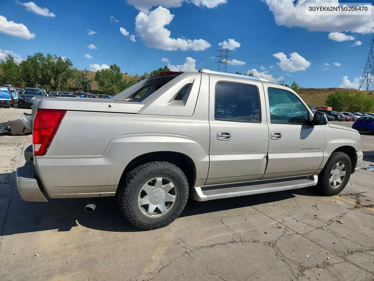 2005 Cadillac Escalade Ext VIN: 3GYEK62N15G206470 Lot: 61554686