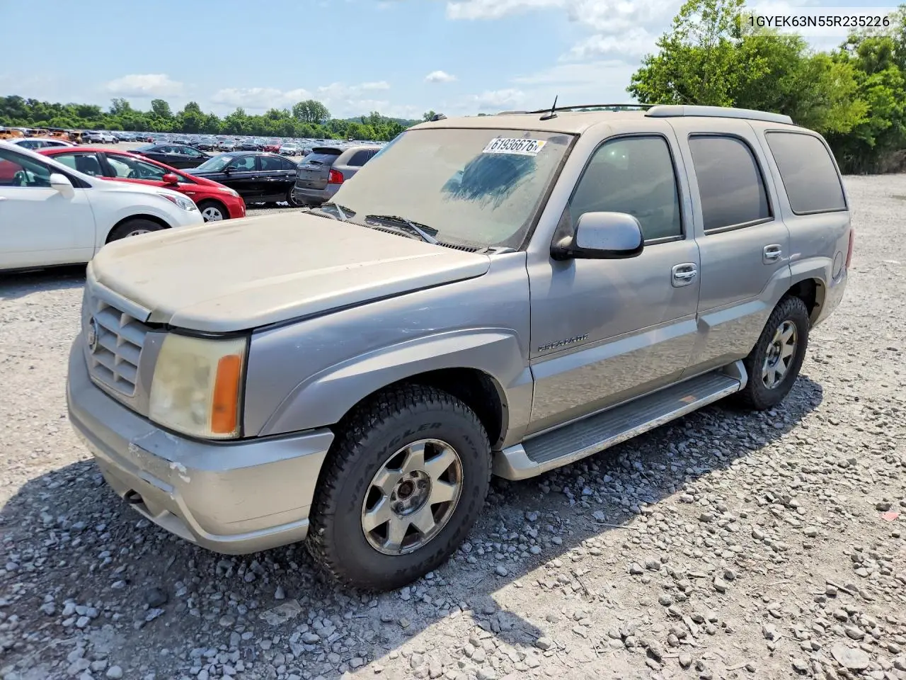 2005 Cadillac Escalade Luxury VIN: 1GYEK63N55R235226 Lot: 61936676